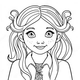 Page A Colorier Fantaisiste De Luna Lovegood 31055-58828