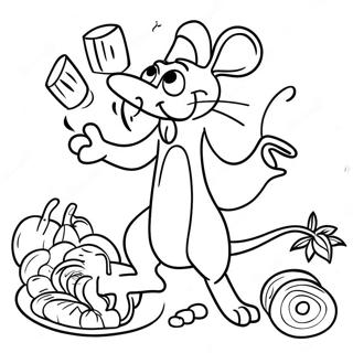 Ratatouille Pages À Colorier