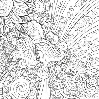 Page A Colorier De Motifs De Gouttes Colorees 31624-25012