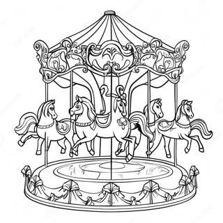 Carrousel Pages À Colorier