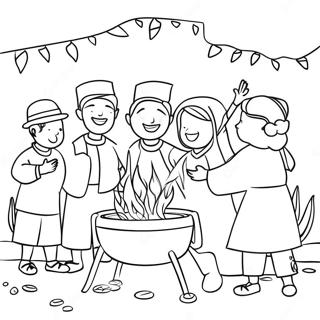 Page A Colorier De La Celebration De Lag Baomer 31903-25222