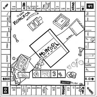 Page A Colorier Plateau De Jeu Monopoly 32353-25581