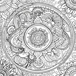 Page A Colorier De Motif Mandala Complexe 32774-25905