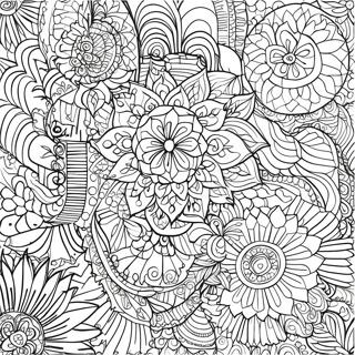 Page A Colorier De Motif Mandala Complexe 32774-25906