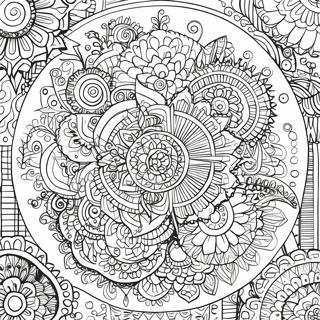 Page A Colorier De Motif Mandala Complexe 32774-25908