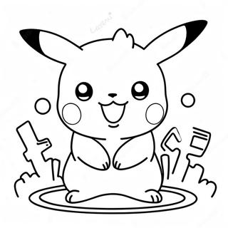 Pikachu Among Us Pages À Colorier