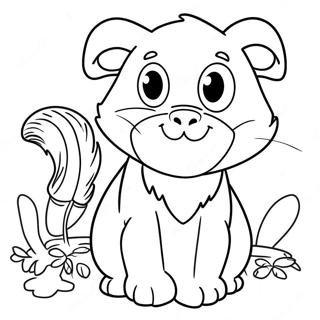 Page A Colorier Amusante Avec Des Animaux 33384-26394