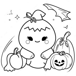 Squishmallow D'halloween Pages À Colorier