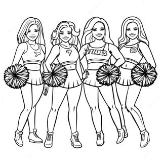 Page A Colorier Des Cheerleaders Des Tennessee Titans 33604-26571