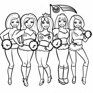 Page A Colorier Des Cheerleaders Des Tennessee Titans 33604-26572