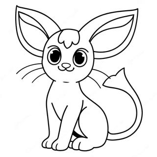 Espeon Pages À Colorier