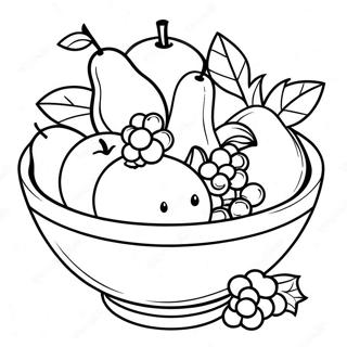 Page A Colorier De Bol De Fruits 33943-26848