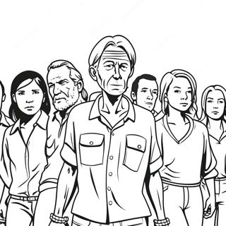 Page A Colorier Personnages Walking Dead En Action 34074-26945