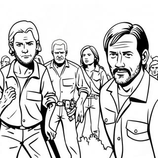 Page A Colorier Personnages Walking Dead En Action 34074-26947