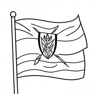 Page A Colorier Drapeau Du Kenya 34373-27198