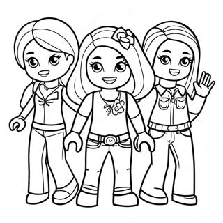 Personnages Lego Friends Dans Une Page A Colorier Daventure 3461-2759