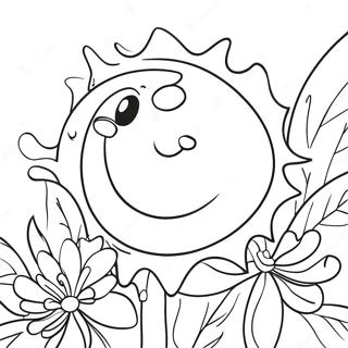 Soleil Pages À Colorier