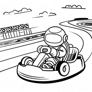 Page A Colorier Course De Go Kart Sur Une Piste 35883-28375