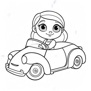 Page A Colorier De Vanellope Von Schweetz Dans Une Voiture De Course 36174-28615