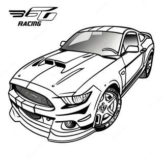 Page A Colorier Mustang Gt De Course 3720-2978