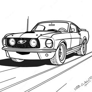 Page A Colorier Mustang Gt De Course 3720-2979