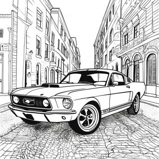 Page A Colorier Mustang Gt Classique 3721-2965