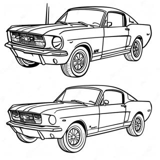 Page A Colorier Mustang Gt Classique 3721-2966