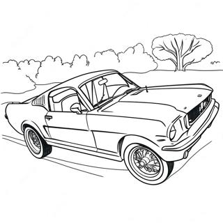 Page A Colorier Mustang Gt Classique 3721-2967