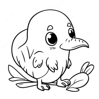 Page A Colorier Dun Mignon Oiseau Kiwi 37614-29747