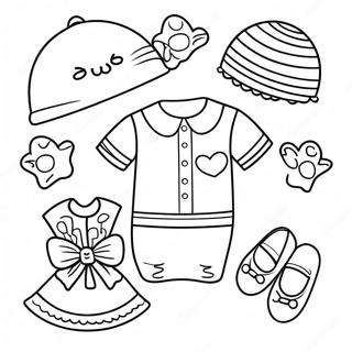 Page A Colorier De Vetements Pour Bebes Mignons 37733-29847