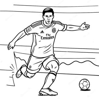 Page A Colorier De Lewandowski Marquant Un But 37854-29938