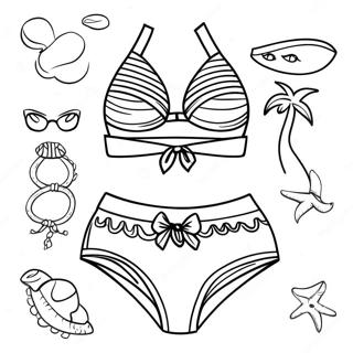 Page A Colorier De Maillots De Bain Colores 37914-29983