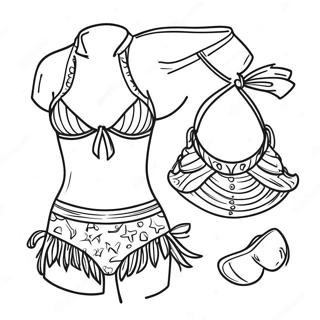 Page A Colorier De Maillots De Bain Colores 37914-29984