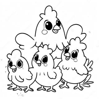 Poulet Pour Adultes Pages À Colorier