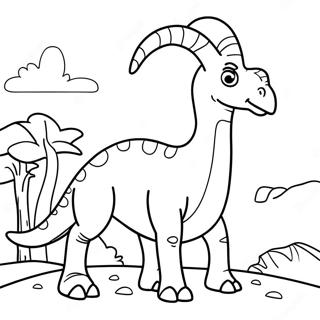 Parasaurolophus Pages À Colorier