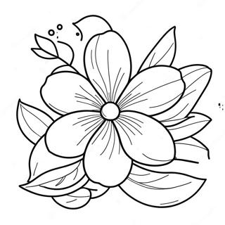 Page A Colorier Fleur De Fleur Dorange 38323-30314