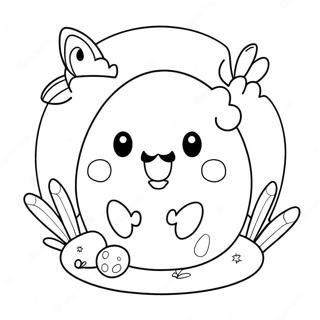 Squishmallow De Pâques Pages À Colorier