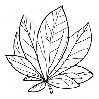 Page A Colorier Tumble Leaf 38753-30642