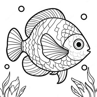 Page A Colorier De Poissons Tropicaux Colores 38994-30834