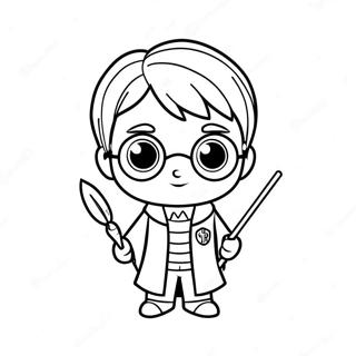 Harry Potter Chibi Pages À Colorier