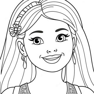 Page A Colorier De Laventure Amusante De Barbie Skipper 39363-31127