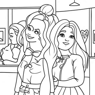 Page A Colorier Barbie Skipper Avec Des Amis 39364-31124