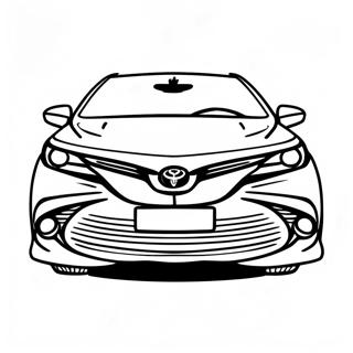 Page A Colorier De La Vue Avant De La Toyota Camry 39743-31465