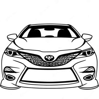 Page A Colorier De La Vue Avant De La Toyota Camry 39743-31467