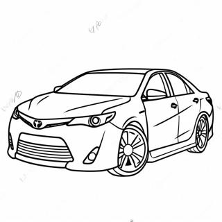 Page A Colorier De La Vue Laterale De La Toyota Camry 39744-31453