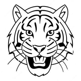 Page A Colorier De La Tete De Tigre Des Cincinnati Bengals 40174-31750