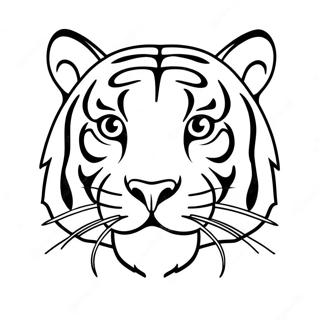 Page A Colorier De La Tete De Tigre Des Cincinnati Bengals 40174-31751