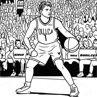 Page A Colorier Luka Doncic Dribblant Au Basket 40544-32037