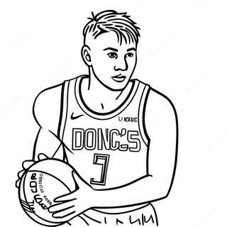 Page A Colorier Luka Doncic Dribblant Au Basket 40544-32039