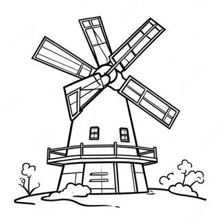 Page A Colorier De Moulin A Vent 40603-32105